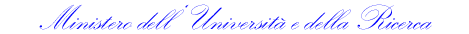 Logo Ministero Universit� e Ricerca